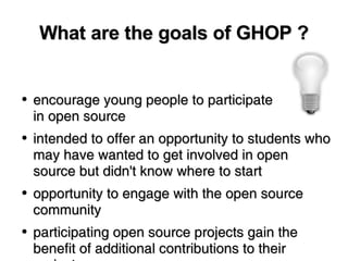 Spread GHOP: Google Highly Open Participation Contest