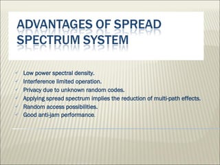 Spread Spectrum Multiple Access | PPT