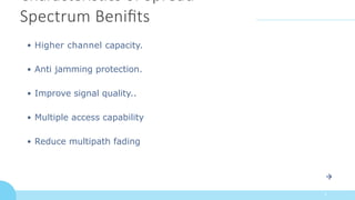 Comprehensive Overview of Spread Spectrum Techniques in Wireless ...