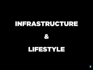 INFRASTRUCTURE
      &
  LIFESTYLE
 