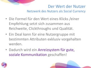 kann via FB „geliked“ & kommentiertwerdenEinFacebook-LIKEistseltenzusehen