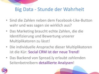 100% Nutzen für den SeitenbetreiberWas macht der Spread.ly Share Button besser?