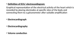Spread of cardiac impulse and ECG.pptx n | PPTX