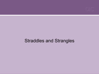 Straddles and Strangles C O I 