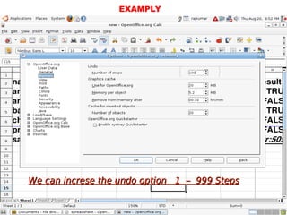 EXAMPLY




We can increse the undo option 1 – 999 Steps
 