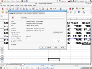 OpenOffice Spreadsheet | PDF
