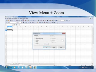 View Menu + Zoom
 
