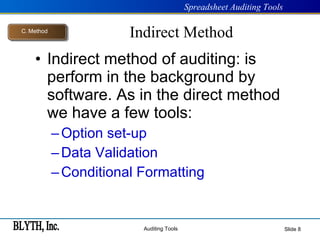 Spreadsheet Auditing | PPT | Resume Writing and Advice | Job Search