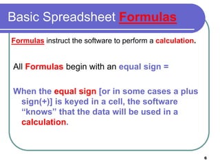 Spreadsheet formulas ppt (1) | PPTX