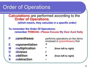 Spreadsheet formulas ppt (1) | PPTX