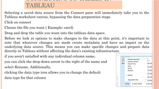 spreadsheet module 3.pptx data nanalytics and tableau | PPTX