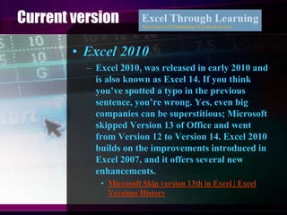 Spreadsheets 2007/2010 version | PPTX