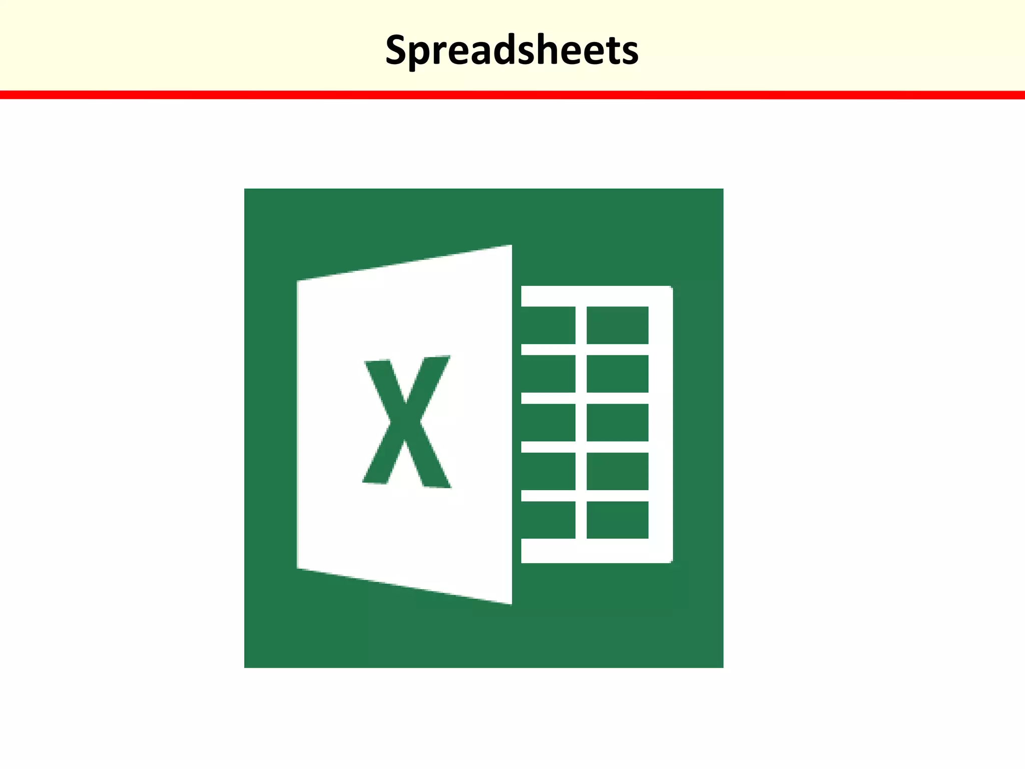 Spreadsheets