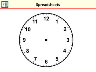 Spreadsheets
 