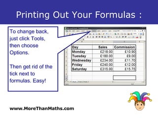 Spreadsheets Page Setup And Printing | PPT