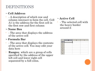 Spreadsheets[1] | PPT