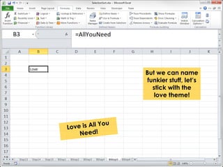 But we can name 
funkier stuff, let’s 
stick with the 
love theme! 
 