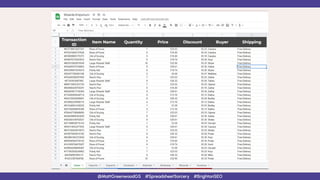 @MattGreenwoodGS #SpreadsheetSorcery #BrightonSEO
 