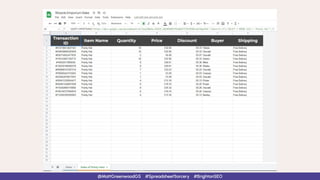 @MattGreenwoodGS #SpreadsheetSorcery #BrightonSEO
 