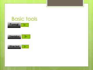 Basic tools 