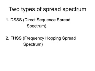 Comprehensive Overview of Spread Spectrum and Cellular Systems in ...