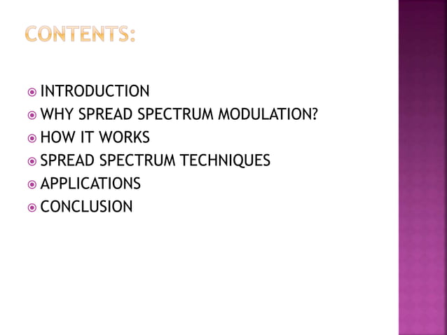 Spread spectrum seminar | PPT