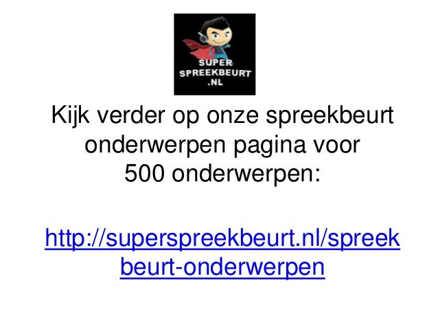 Spreekbeurt Onderwerpen vinden