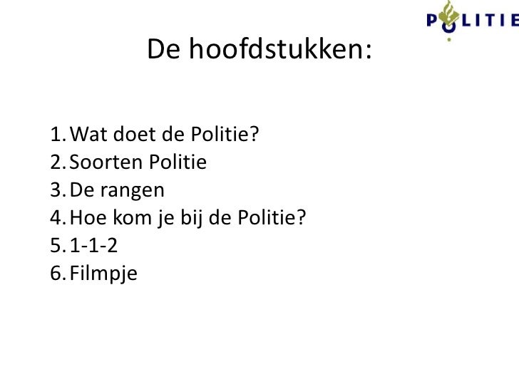Spreekbeurt Romy Politie