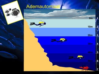 Ademautomaat
0m

1

10m

2

20m

3

30m

4

40m

5

50m

6

60m

7

 