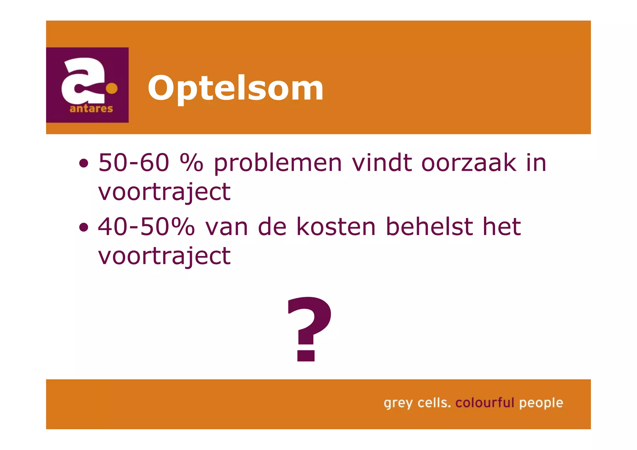 Anton Greve (Antares), Regie van Sourcing