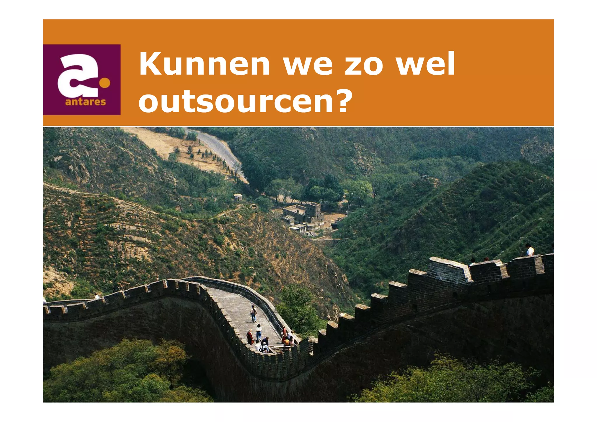 Anton Greve (Antares), Regie van Sourcing