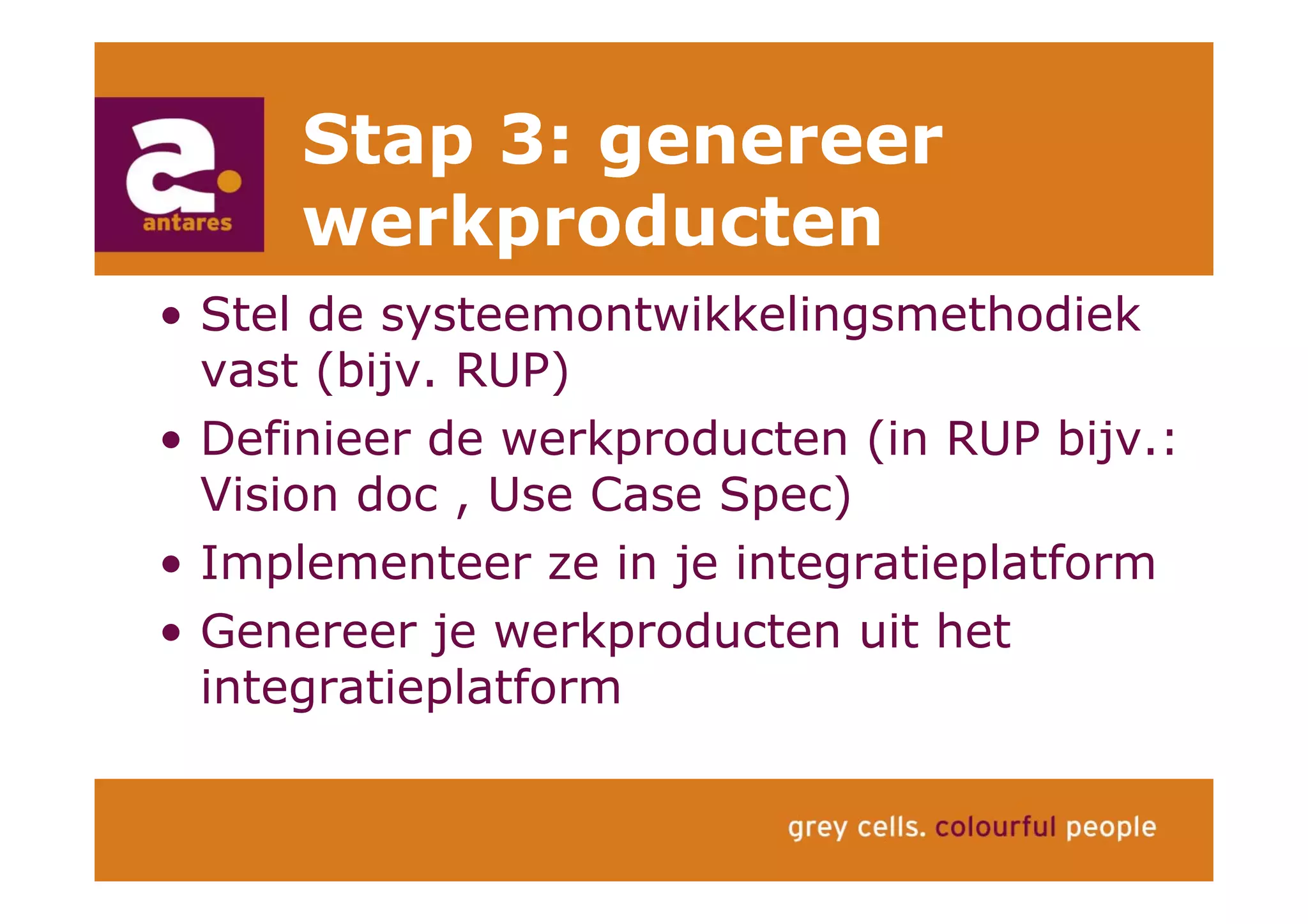 Anton Greve (Antares), Regie van Sourcing