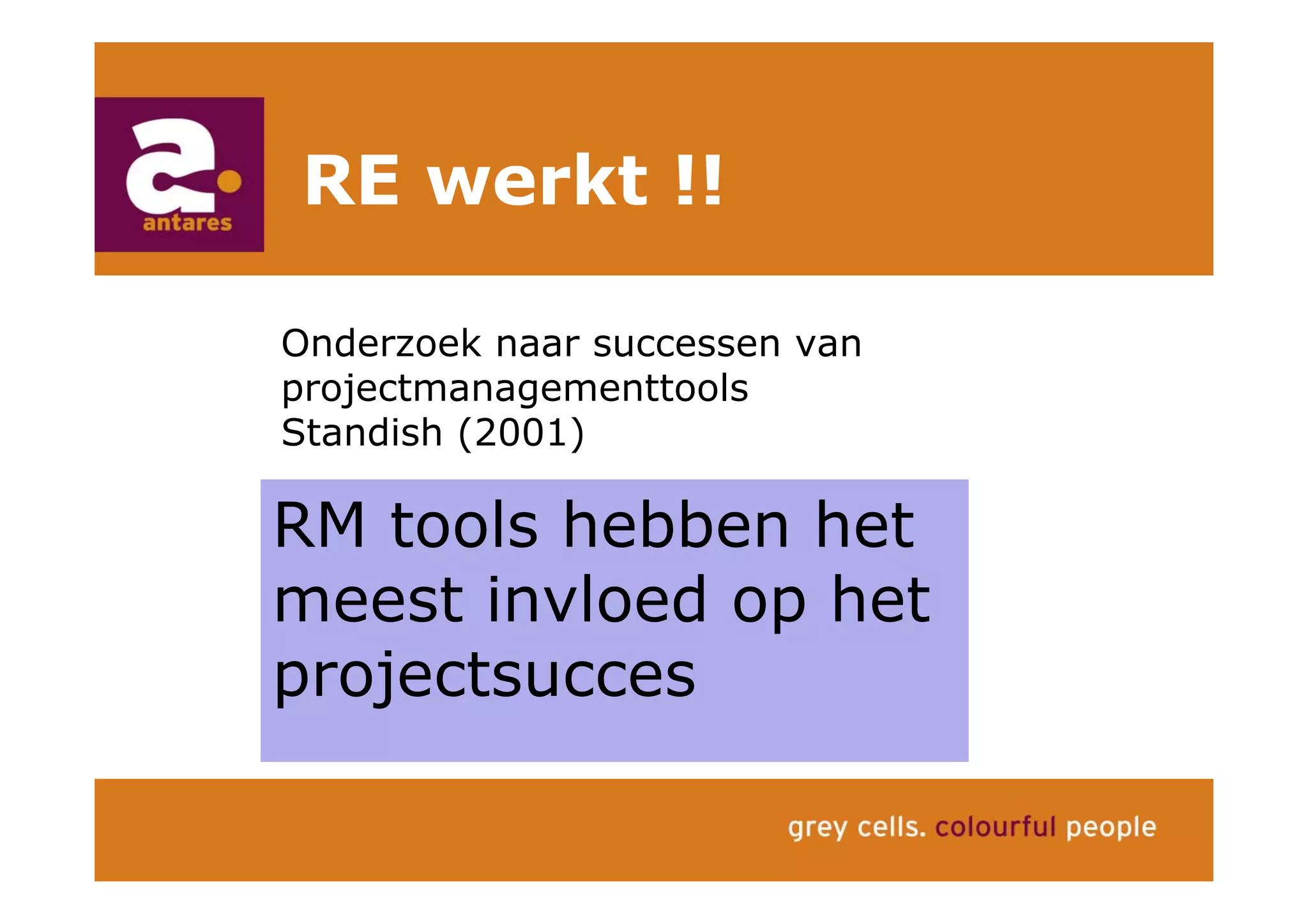 Anton Greve (Antares), Regie van Sourcing