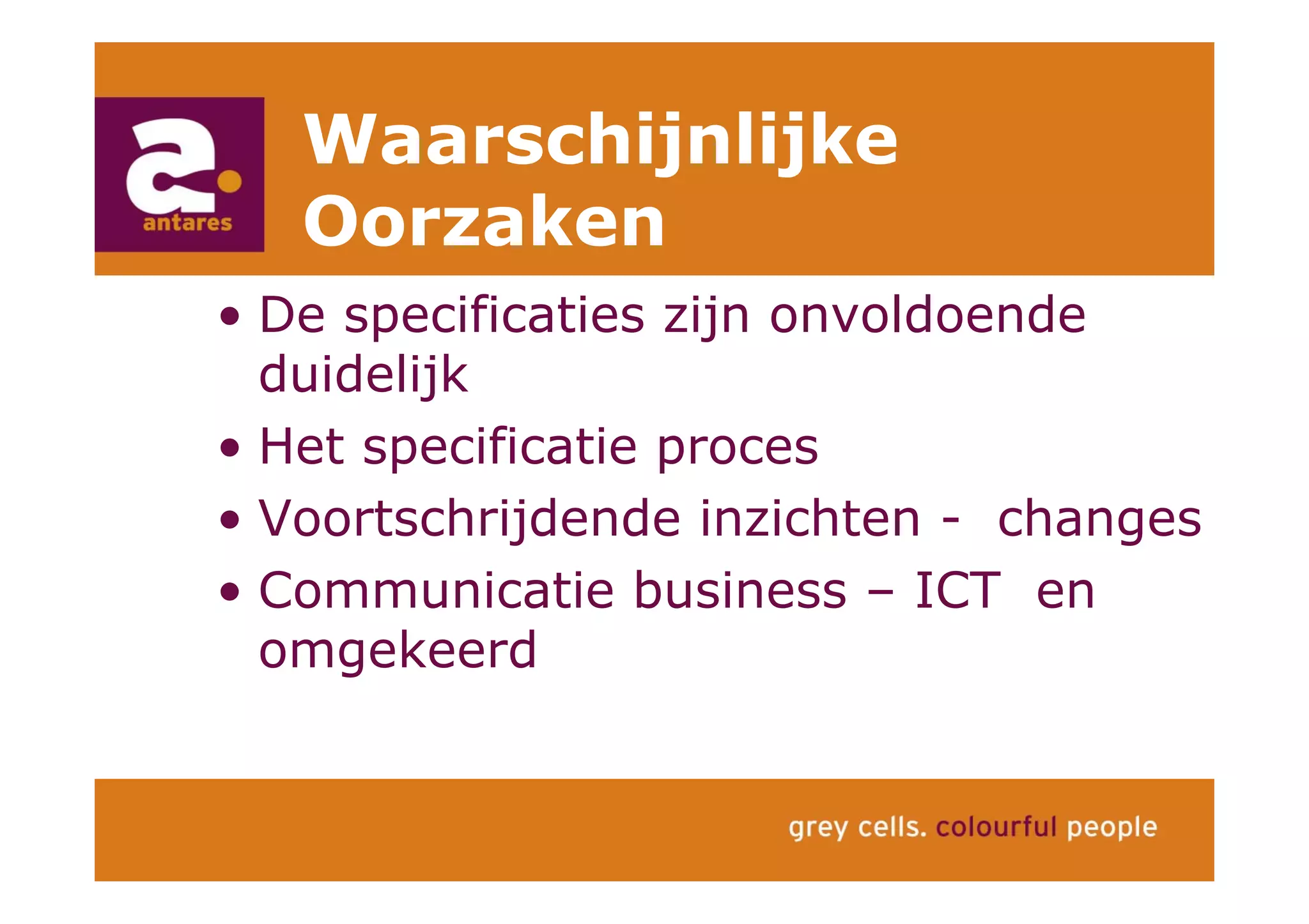 Anton Greve (Antares), Regie van Sourcing