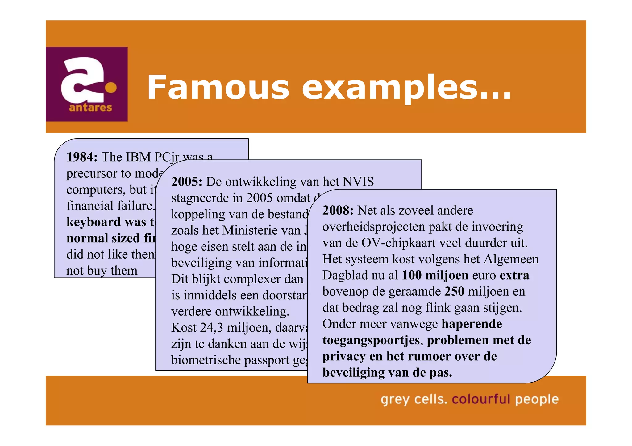 Anton Greve (Antares), Regie van Sourcing