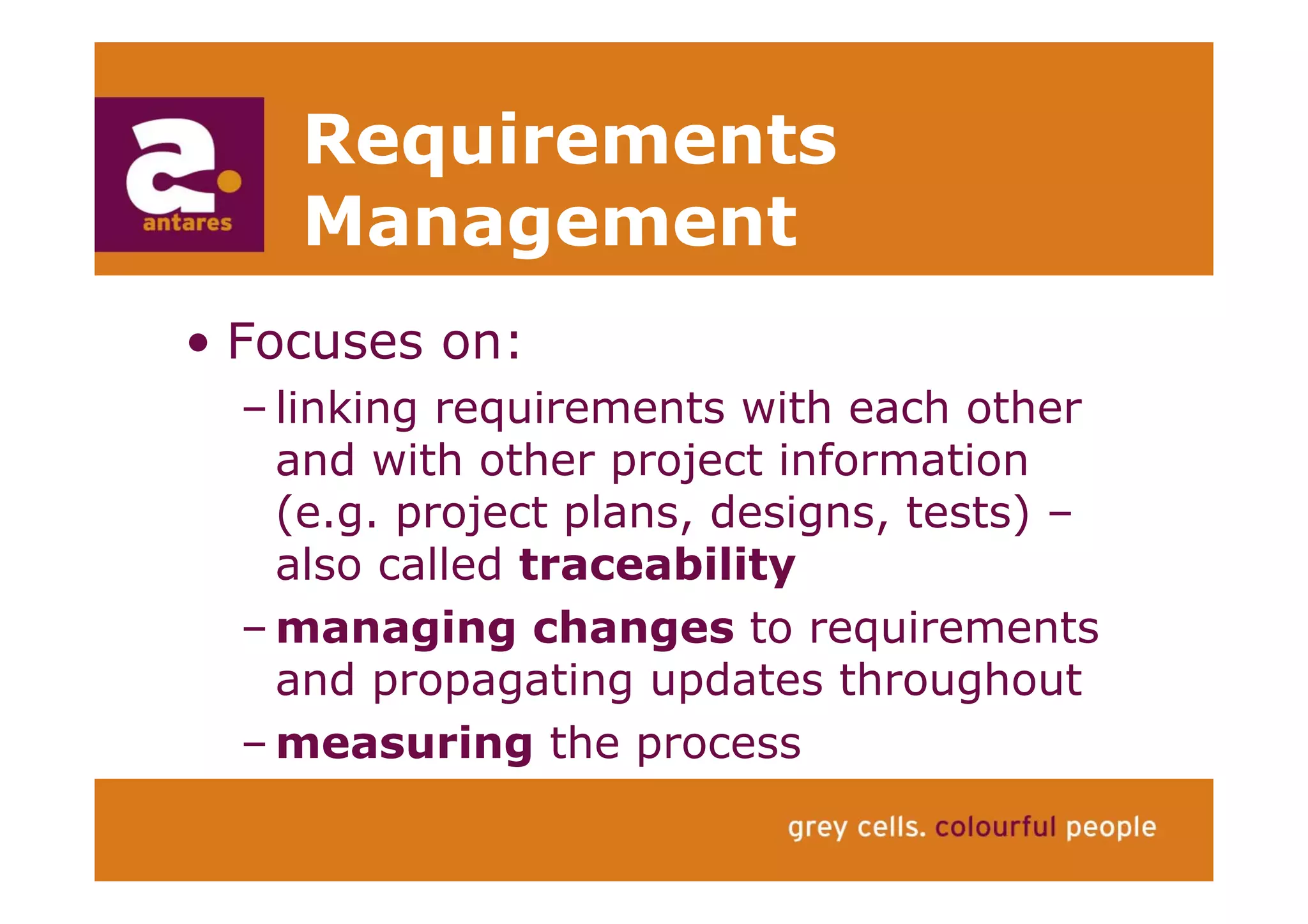 Anton Greve (Antares), Regie van Sourcing