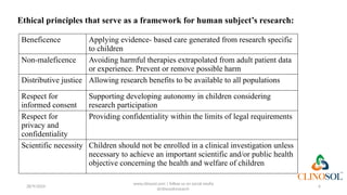 Key Considerations for Pediatric Clinical Trials: Ethical and ...