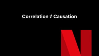Correlation ≠ Causation
 