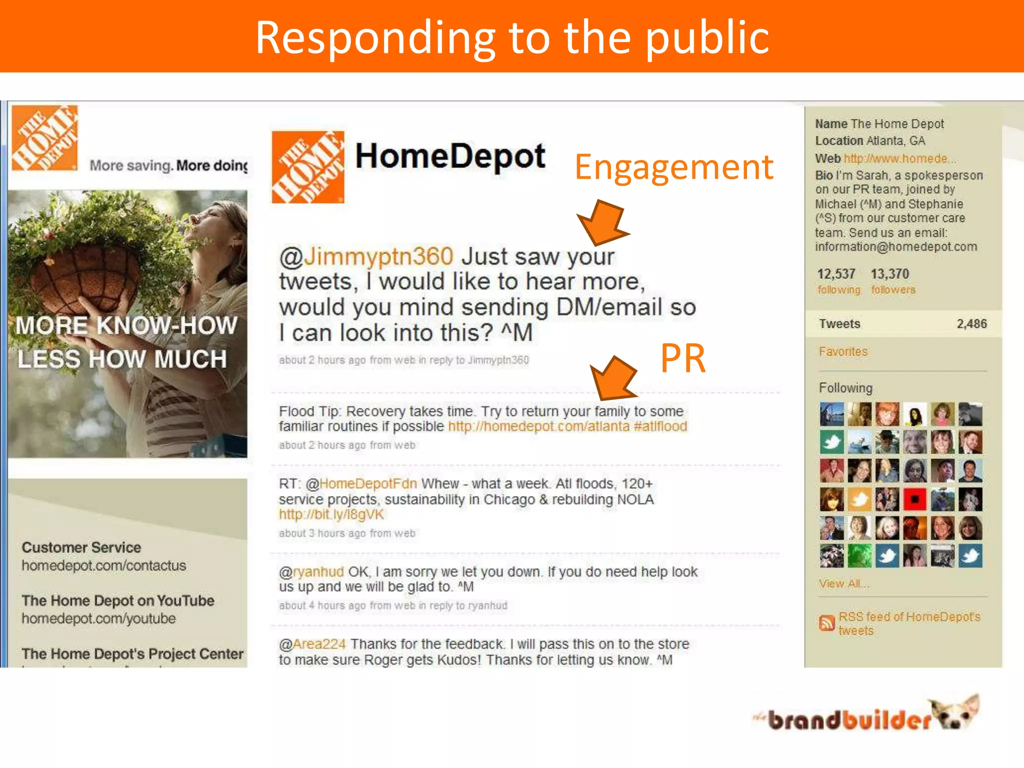 Responding to the publicEngagementPR