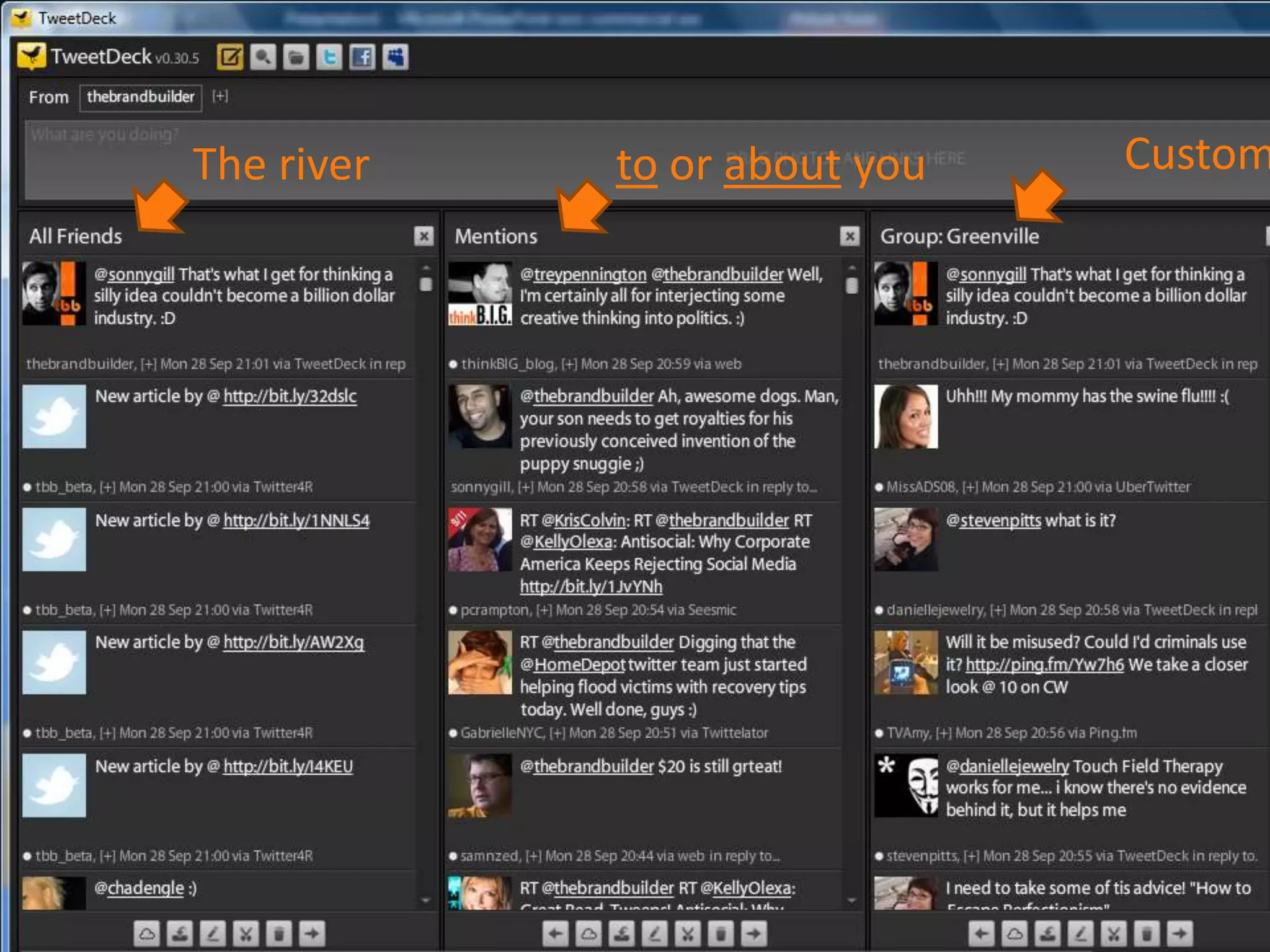 CustomThe riverto or about you