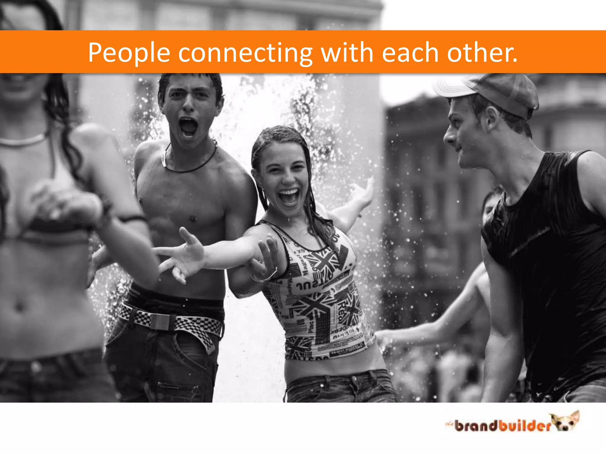 People connecting with each other.