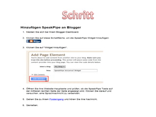 Spricht dein Blog auch?