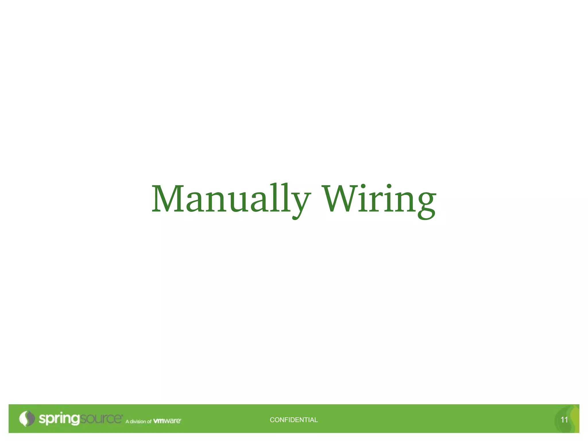 Manually Wiring




      CONFIDENTIAL   11
 
