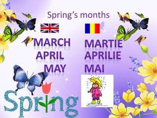 Spring’s months
 