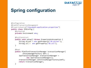 Spring configuration
 