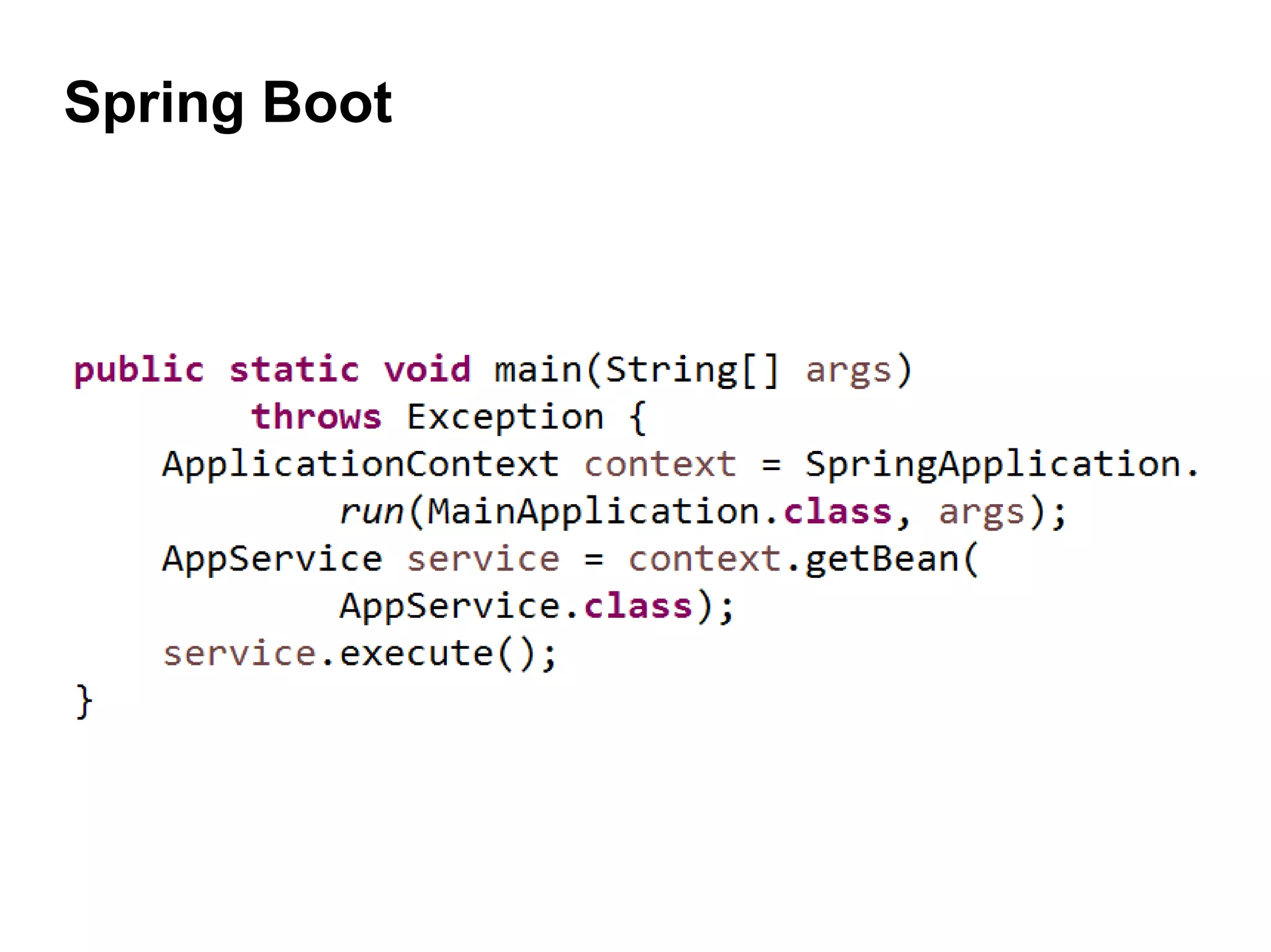 Spring Boot
 