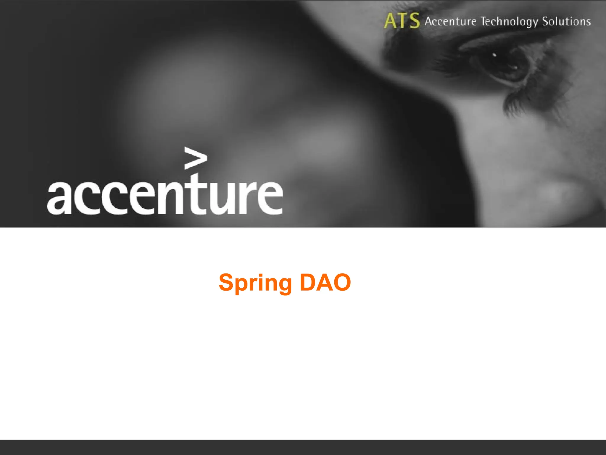 Spring DAO 