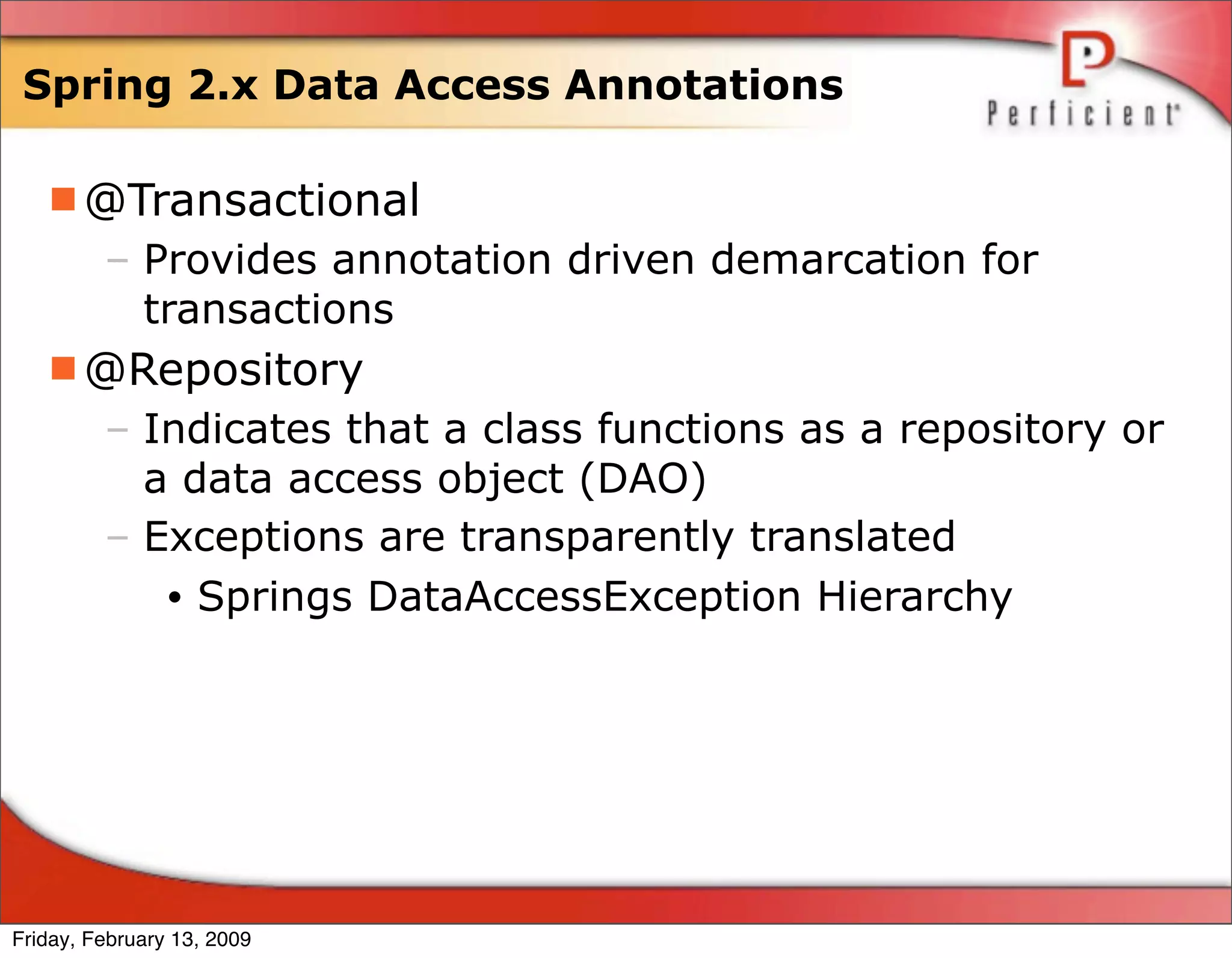 Spring 3 Annotated Development