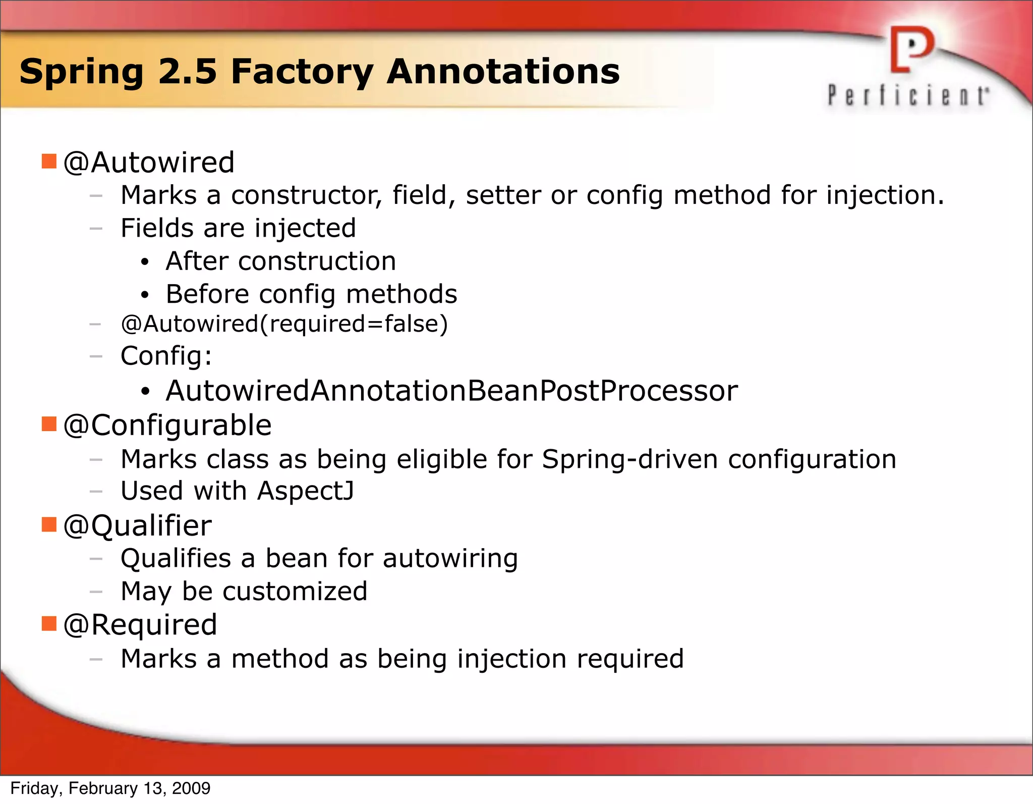 Spring 3 Annotated Development