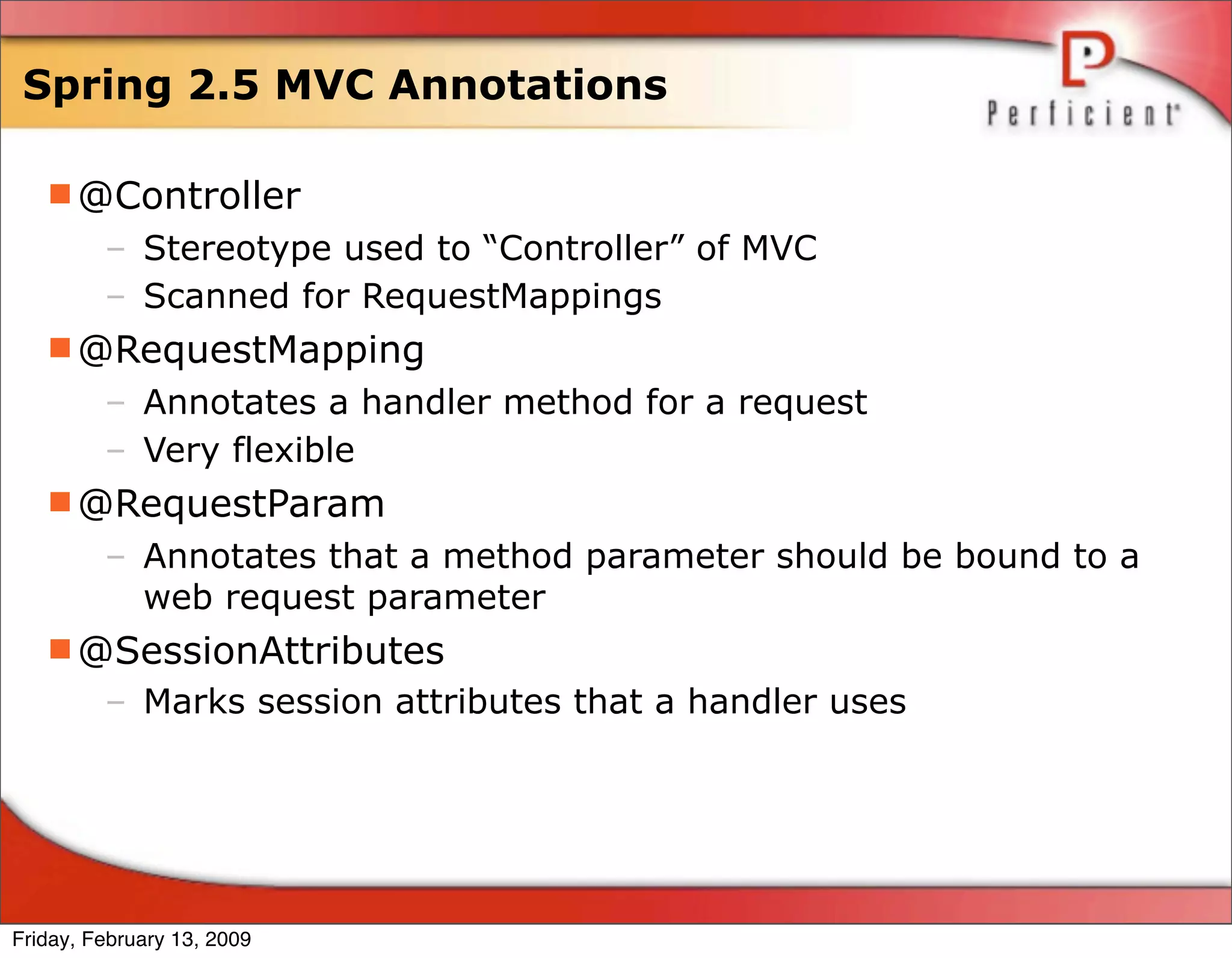 Spring 3 Annotated Development